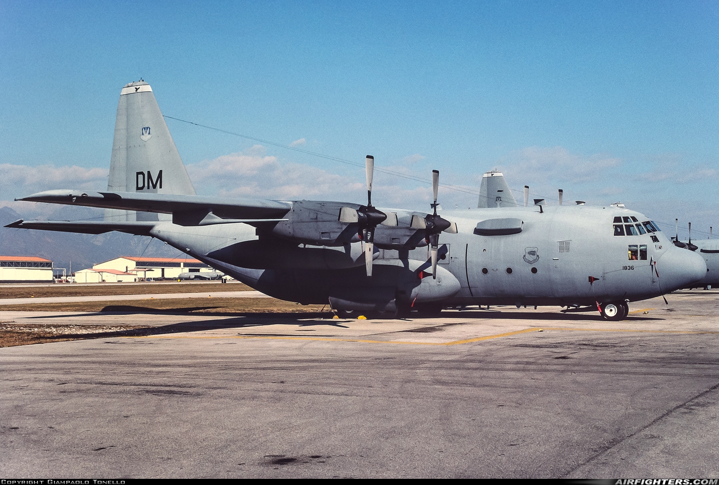 USA - Air Force Lockheed EC-130E Hercules (L-382) 62-1836 at Aviano (- Pagliano e Gori) (AVB / LIPA), Italy