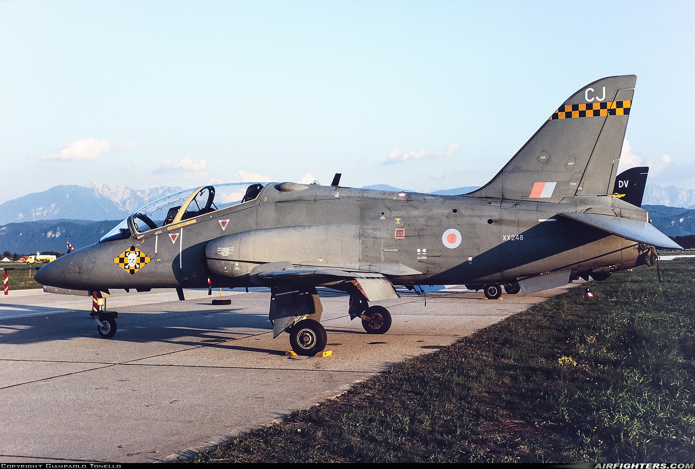 UK - Air Force British Aerospace Hawk T.1A XX248 at Klagenfurt (- Worthersee) (KLU / LOWK / LOXK), Austria