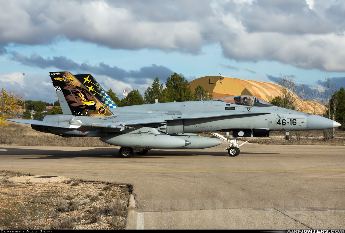 Spain - Air Force McDonnell Douglas F/A-18A+ Hornet C.15-88 at Albacete (- Los Llanos) (LEAB), Spain