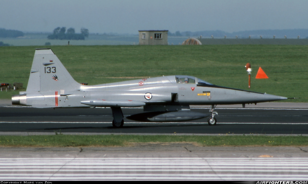 Norway - Air Force Northrop F-5A Freedom Fighter 133 at Boscombe Down (EGDM), UK