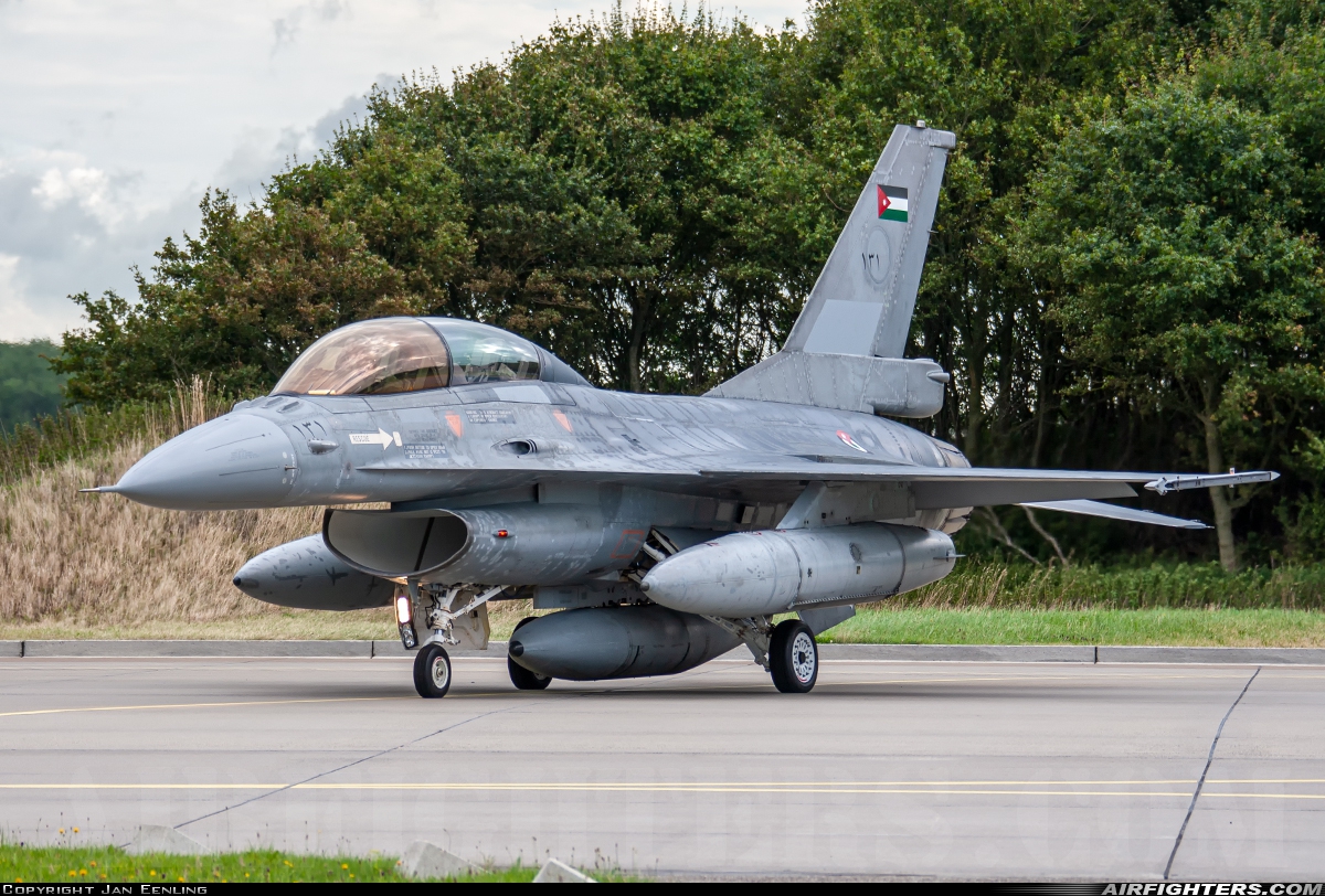 Jordan - Air Force General Dynamics F-16BM Fighting Falcon 131 at Leeuwarden (LWR / EHLW), Netherlands