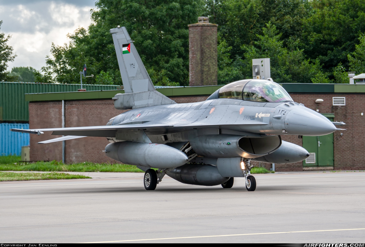 Jordan - Air Force General Dynamics F-16BM Fighting Falcon 134 at Leeuwarden (LWR / EHLW), Netherlands