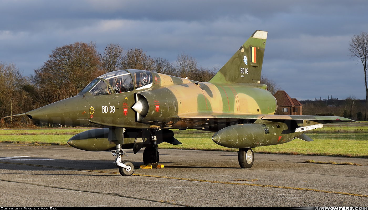 Belgium - Air Force Dassault Mirage 5BD BD09 at St. Truiden (- Brustem) (EBST), Belgium