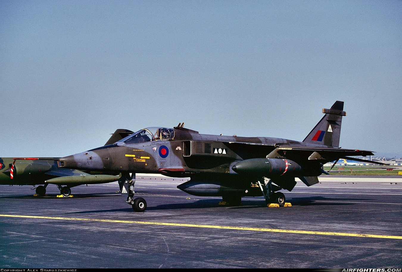UK - Air Force Sepecat Jaguar GR1A XZ113 at Frankfurt - Main (Rhein-Main AB) (FRA / FRF / EDDF), Germany
