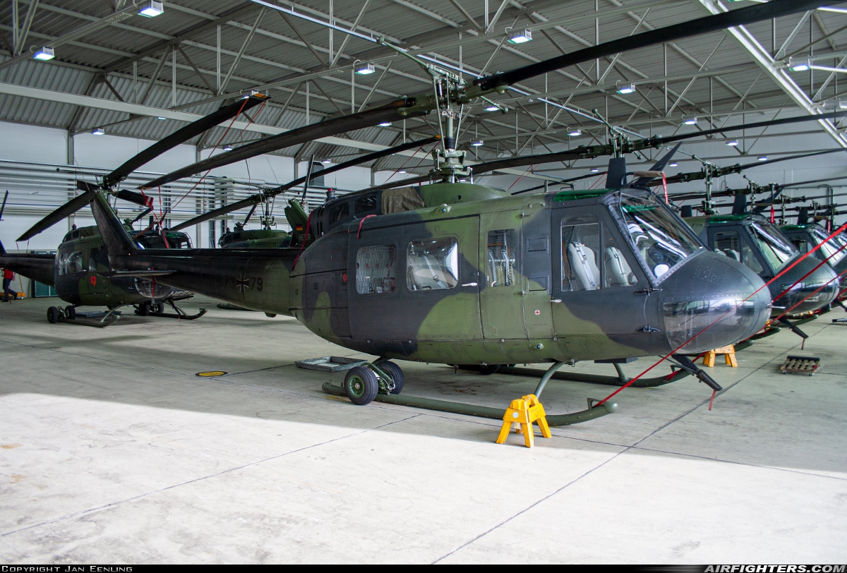 Germany - Army Bell UH-1D Iroquois (205) 73+79 at Celle-Arloh (ETHC), Germany