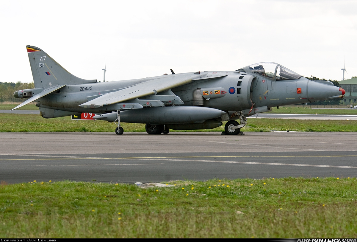 UK - Air Force British Aerospace Harrier GR.9 ZD435 at Weeze (NRN / EDLV), Germany