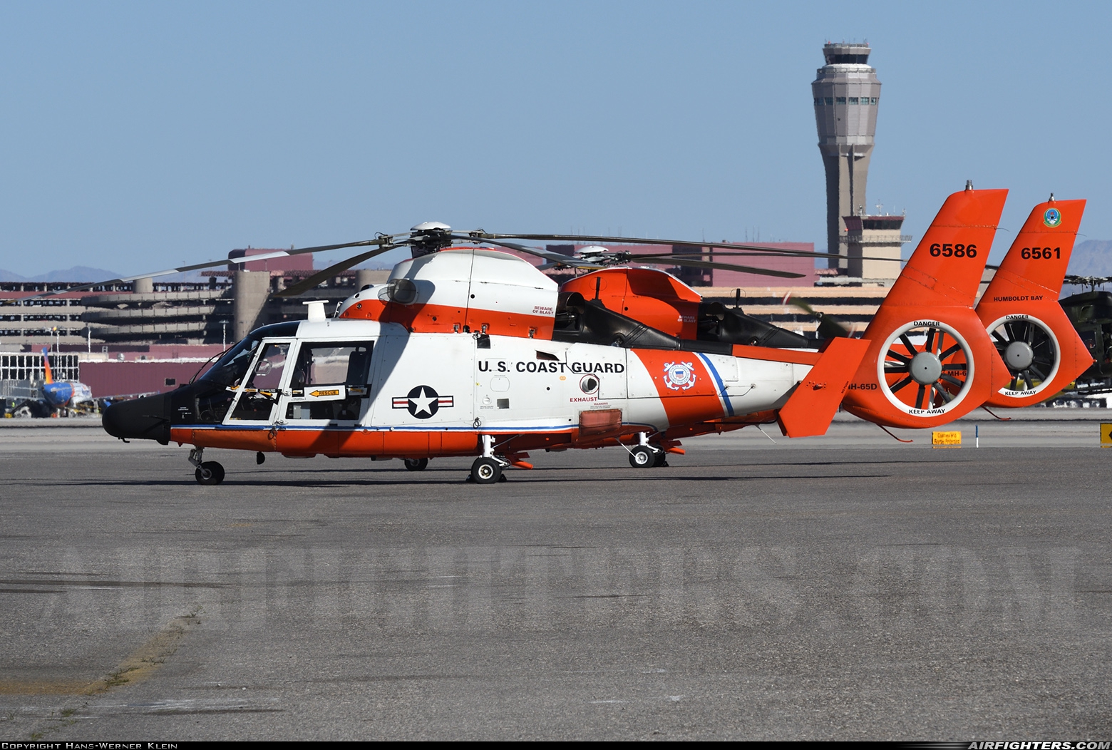 USA - Coast Guard Aerospatiale MH-65D Dolphin (SA-366G-1) 6586 at Las Vegas - McCarran Int. (LAS / KLAS), USA