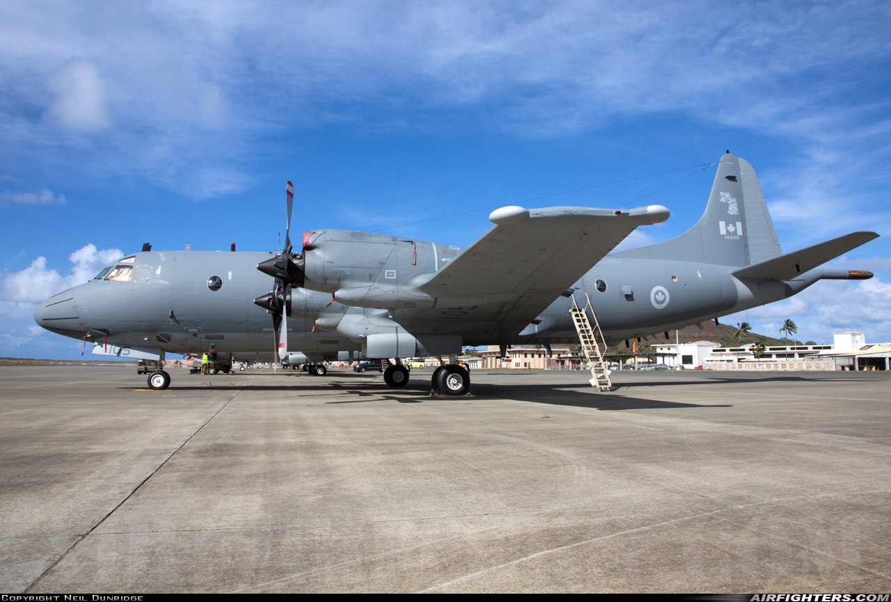 Canada - Air Force Lockheed CP-140 Aurora 140105 at Kaneohe Bay - Marine Corps Base (NGF / PHNG), USA