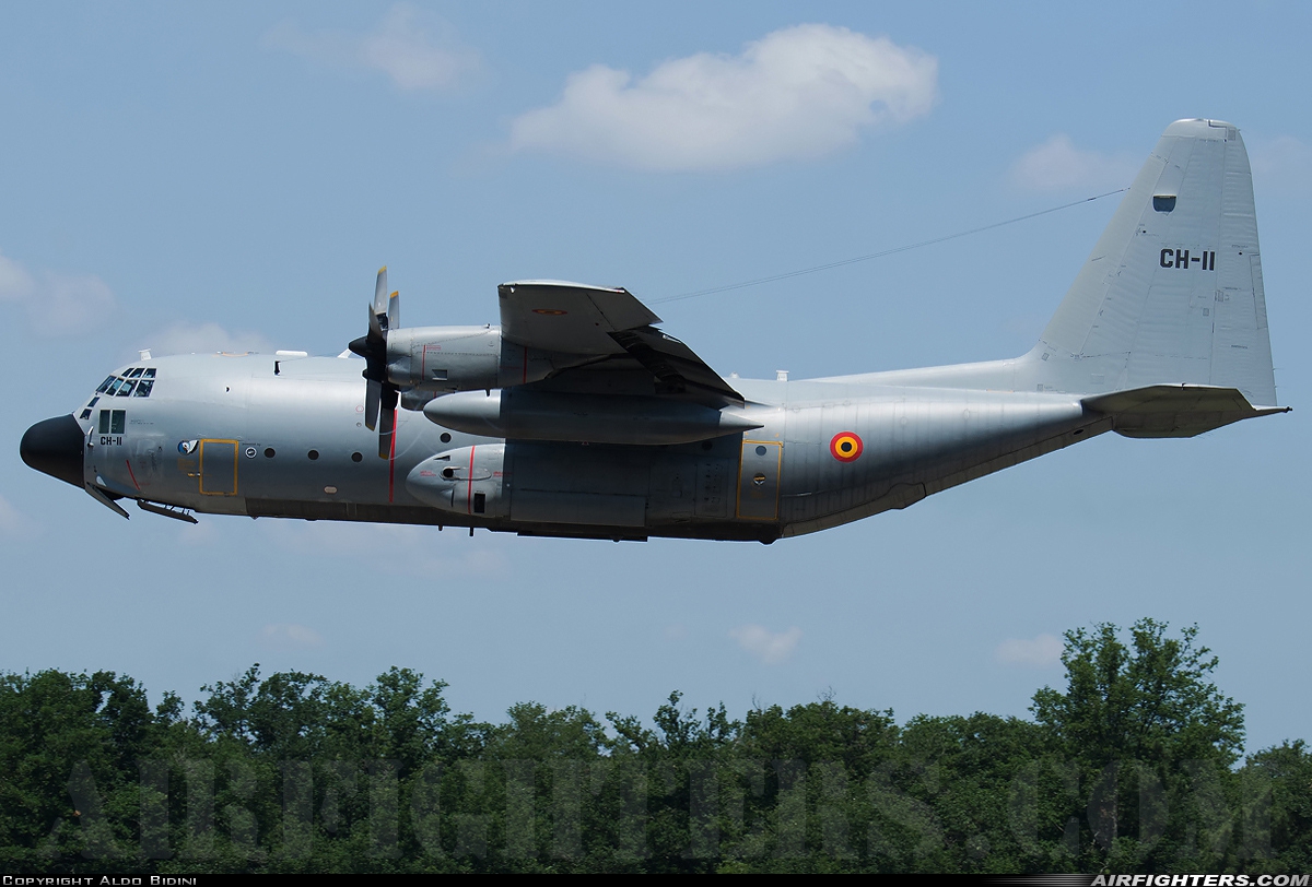 Belgium - Air Force Lockheed C-130H Hercules (L-382) CH-11 at Mont de Marsan (LFBM), France