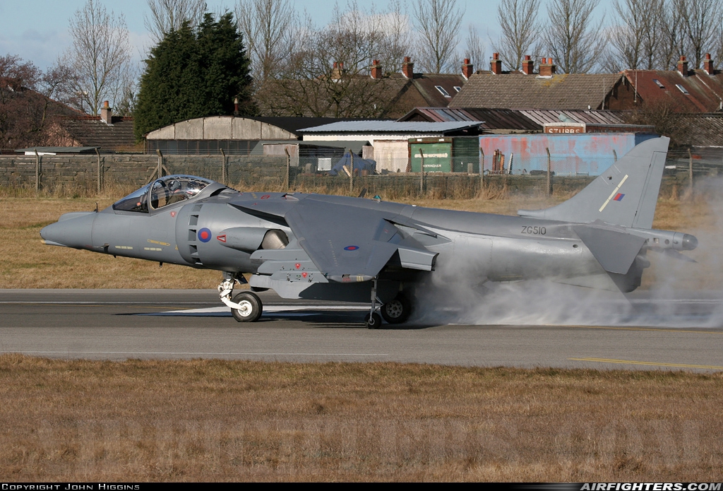 UK - Air Force British Aerospace Harrier GR.9 ZG510 at Warton (EGNO), UK