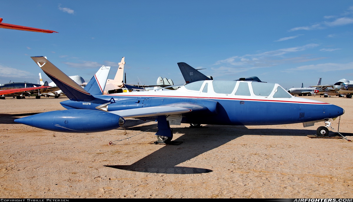 France - Air Force Fouga CM-170 Magister N492FM at Tucson - Pima Air and Space Museum, USA