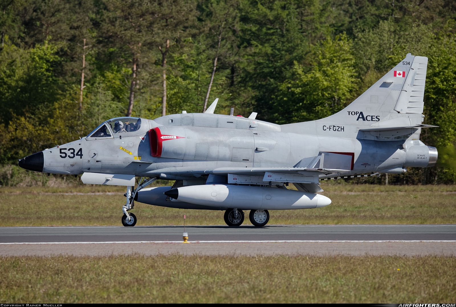 Company Owned - Top Aces (ATSI) Douglas A-4N Skyhawk C-FGZH at Wittmundhafen (Wittmund) (ETNT), Germany