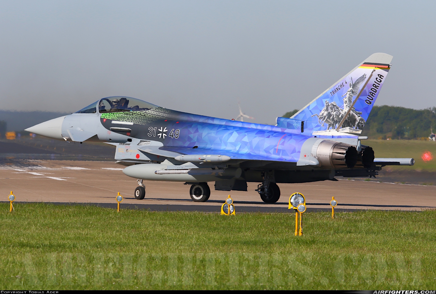 Germany - Air Force Eurofighter EF-2000 Typhoon S 31+49 at Norvenich (ETNN), Germany