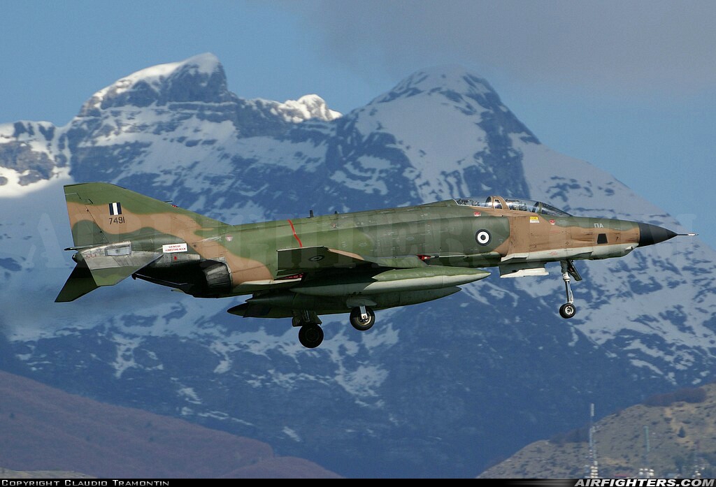 Greece - Air Force McDonnell Douglas RF-4E Phantom II 7491 at Aviano (- Pagliano e Gori) (AVB / LIPA), Italy