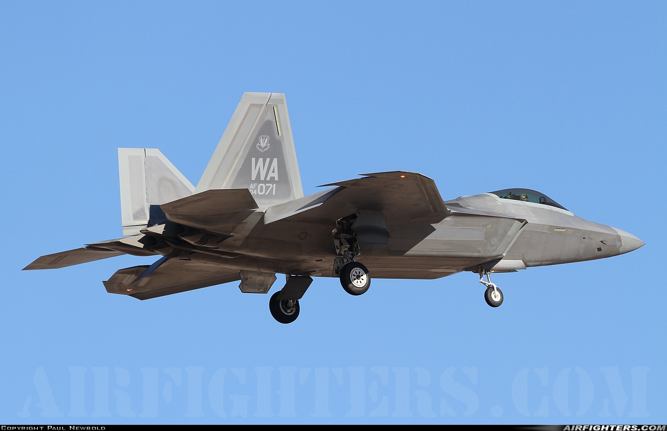 USA - Air Force Lockheed Martin F-22A Raptor 04-4071 at Las Vegas - Nellis AFB (LSV / KLSV), USA