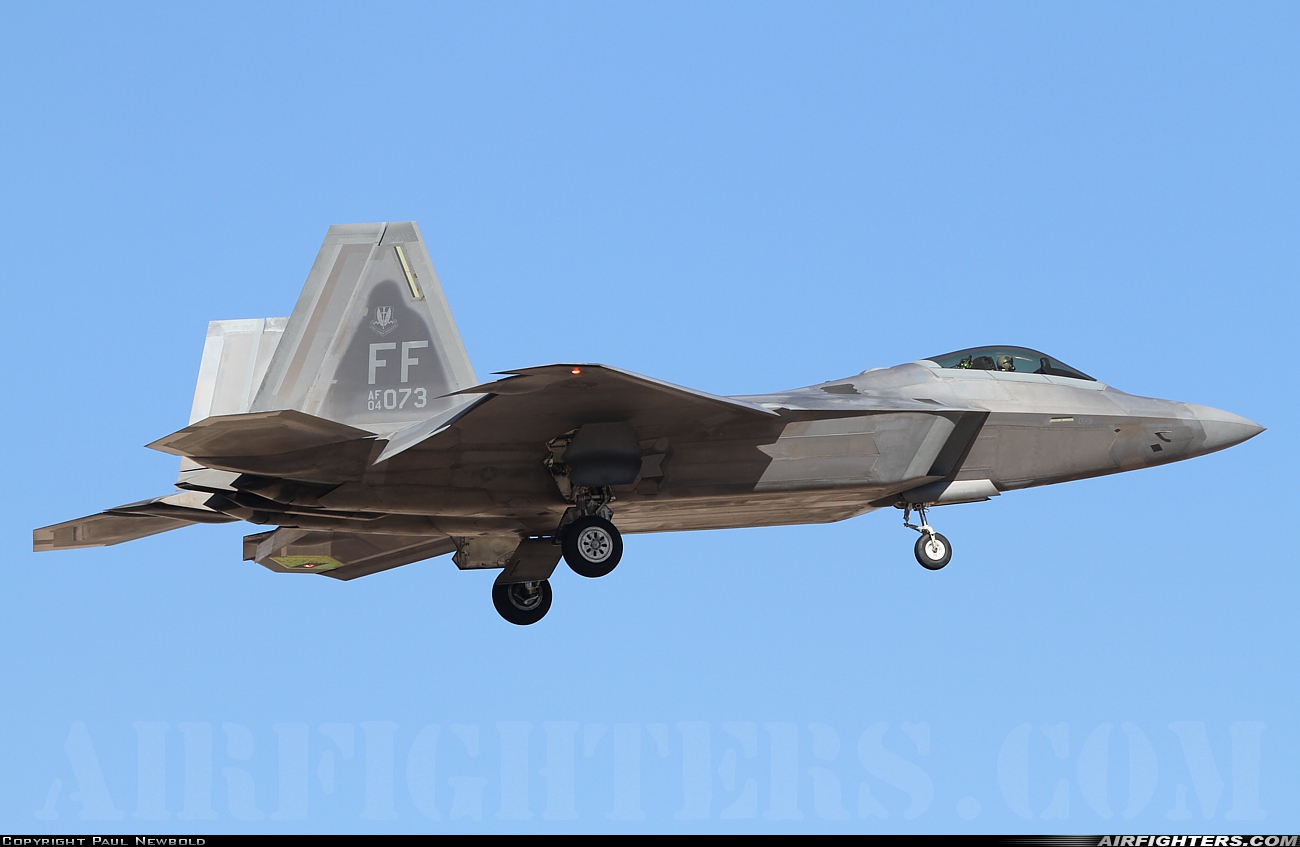 USA - Air Force Lockheed Martin F-22A Raptor 04-4073 at Las Vegas - Nellis AFB (LSV / KLSV), USA