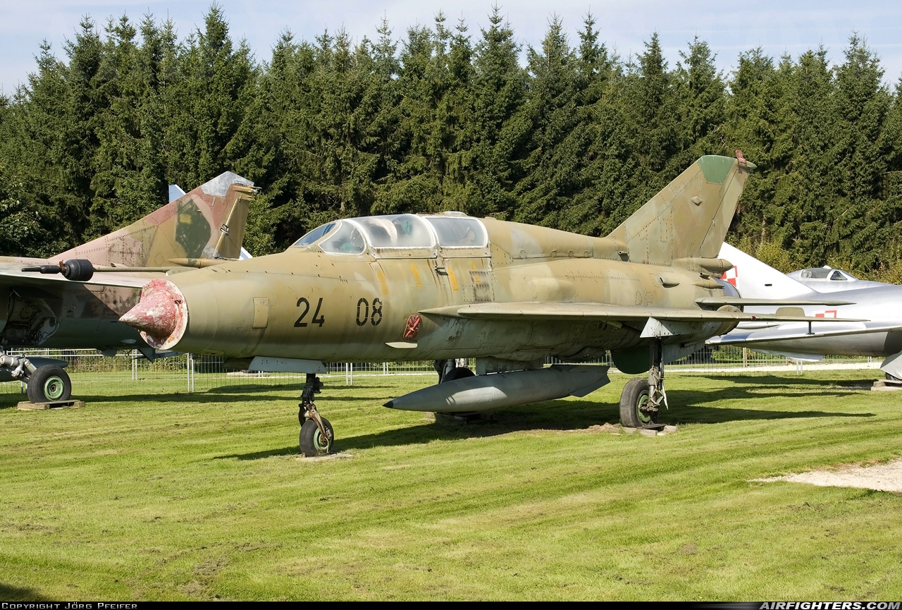 Germany - Air Force Mikoyan-Gurevich MiG-21US 24+08 at Off-Airport - Hermeskeil, Germany