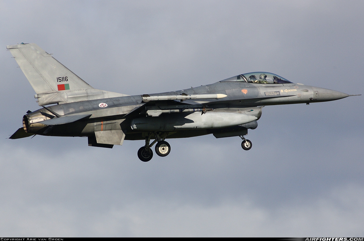 Portugal - Air Force General Dynamics F-16AM Fighting Falcon 15116 at Leeuwarden (LWR / EHLW), Netherlands