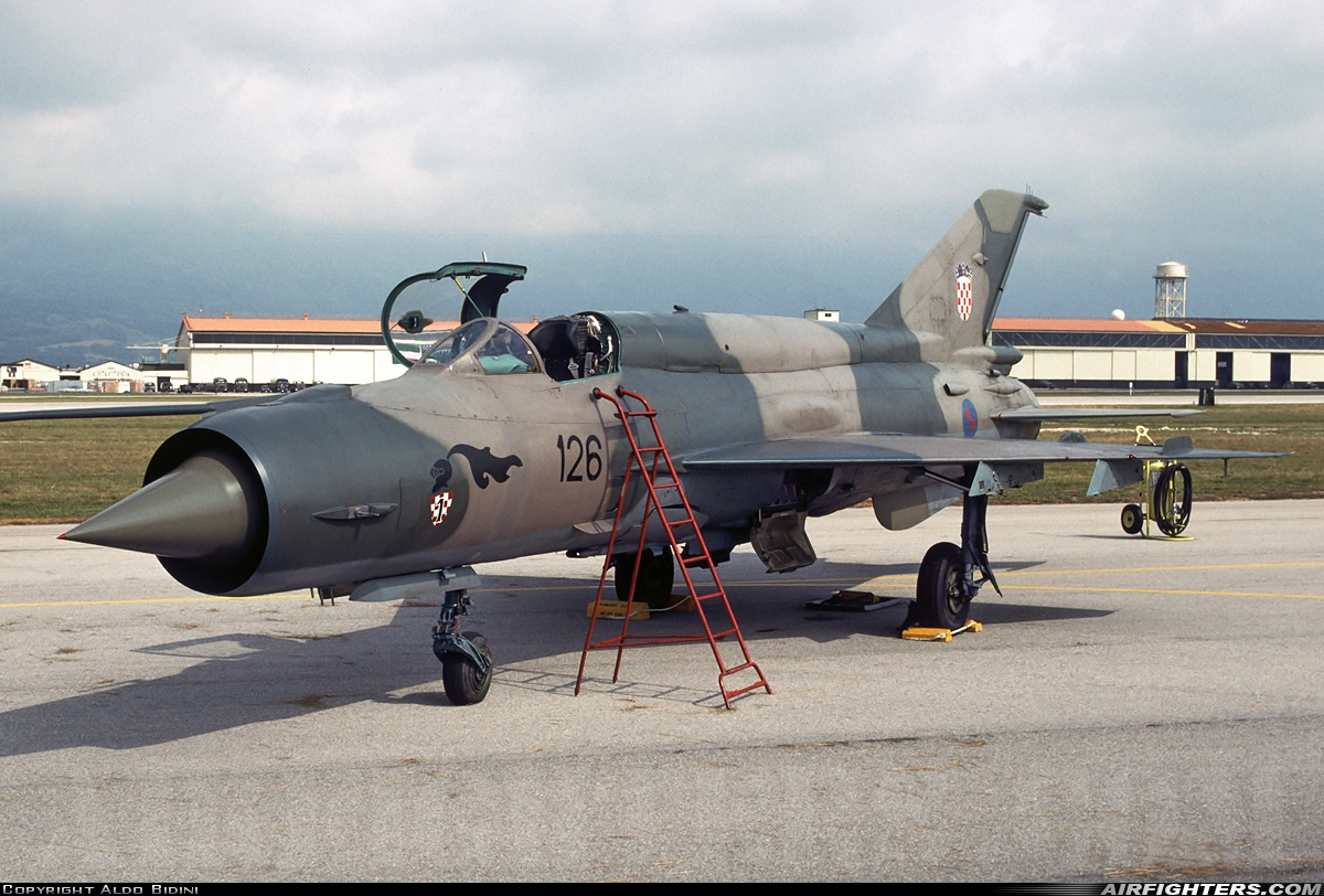 Croatia - Air Force Mikoyan-Gurevich MiG-21bis 75126 at Foggia  Amendola  (LIBA), Italy