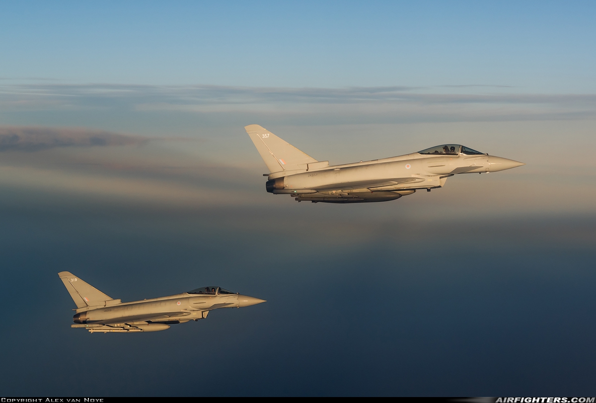 UK - Air Force Eurofighter Typhoon FGR4 ZK357 at In Flight, UK