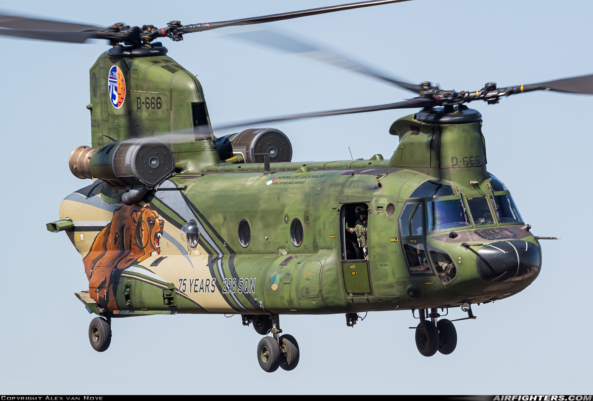 Netherlands - Air Force Boeing Vertol CH-47D Chinook D-666 at Off-Airport - Oirschotse Heide (GLV5), Netherlands