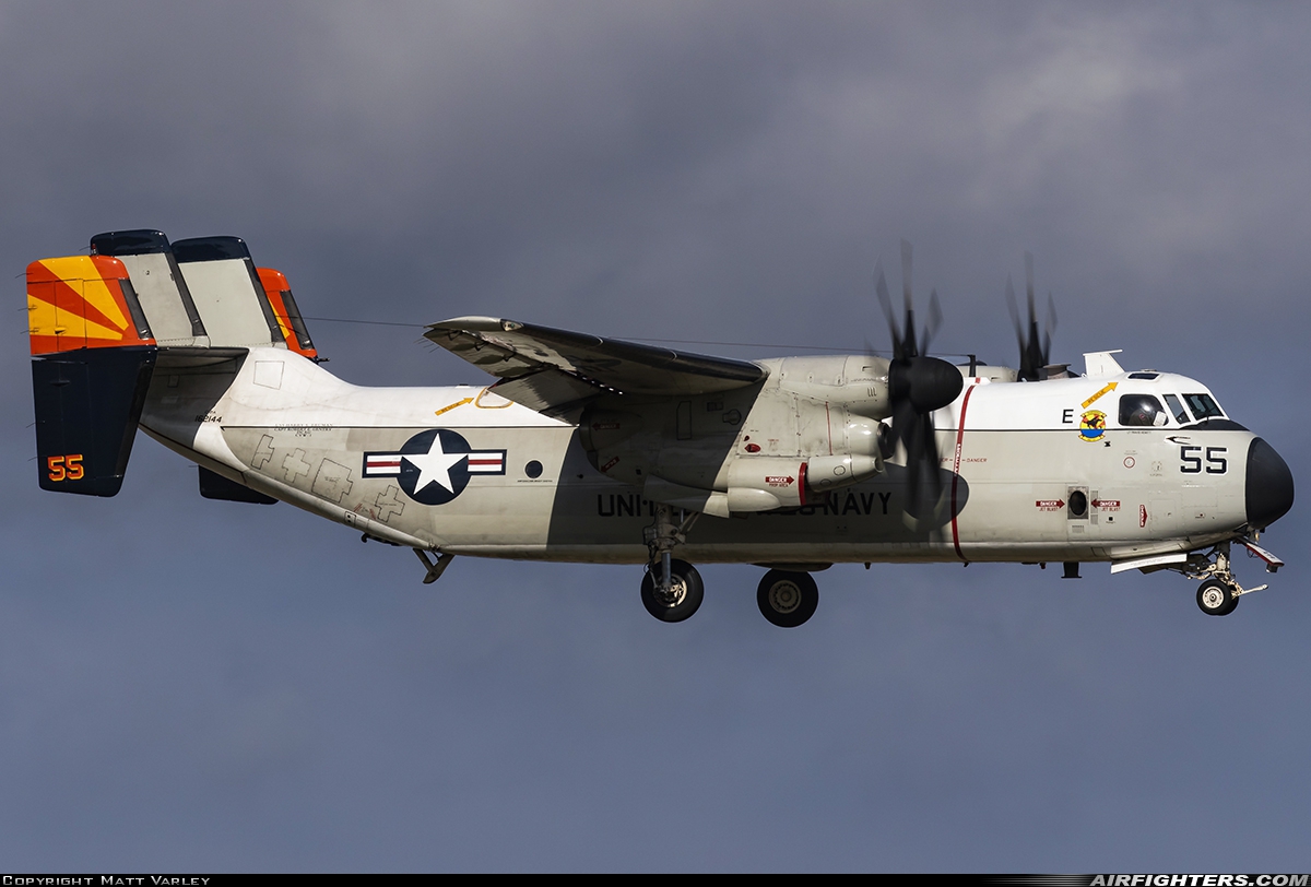 USA - Navy Grumman C-2A Greyhound 162144 at Mildenhall (MHZ / GXH / EGUN), UK