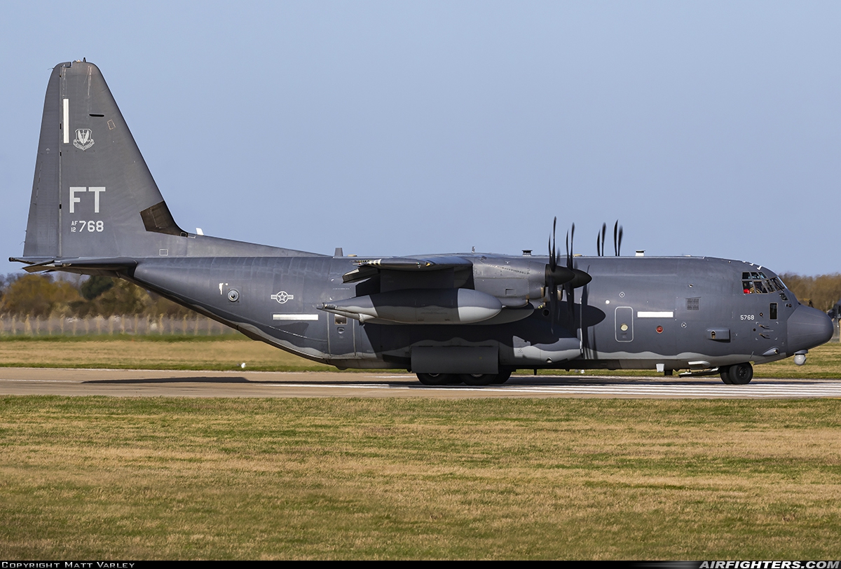 USA - Air Force Lockheed Martin HC-130J Hercules (L-382) 12-5768 at Mildenhall (MHZ / GXH / EGUN), UK