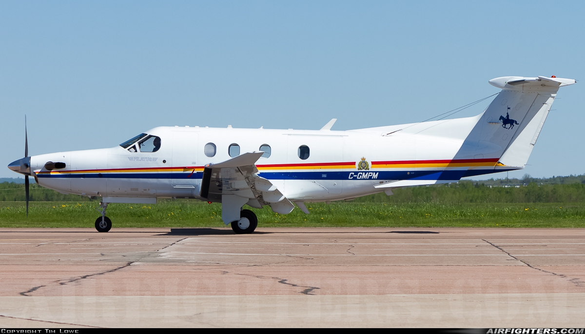 Canada - Royal Canadian Mounted Police Pilatus PC-12/47E C-GMPM at Greater Moncton Int. Airport (YQM / CYQM), Canada