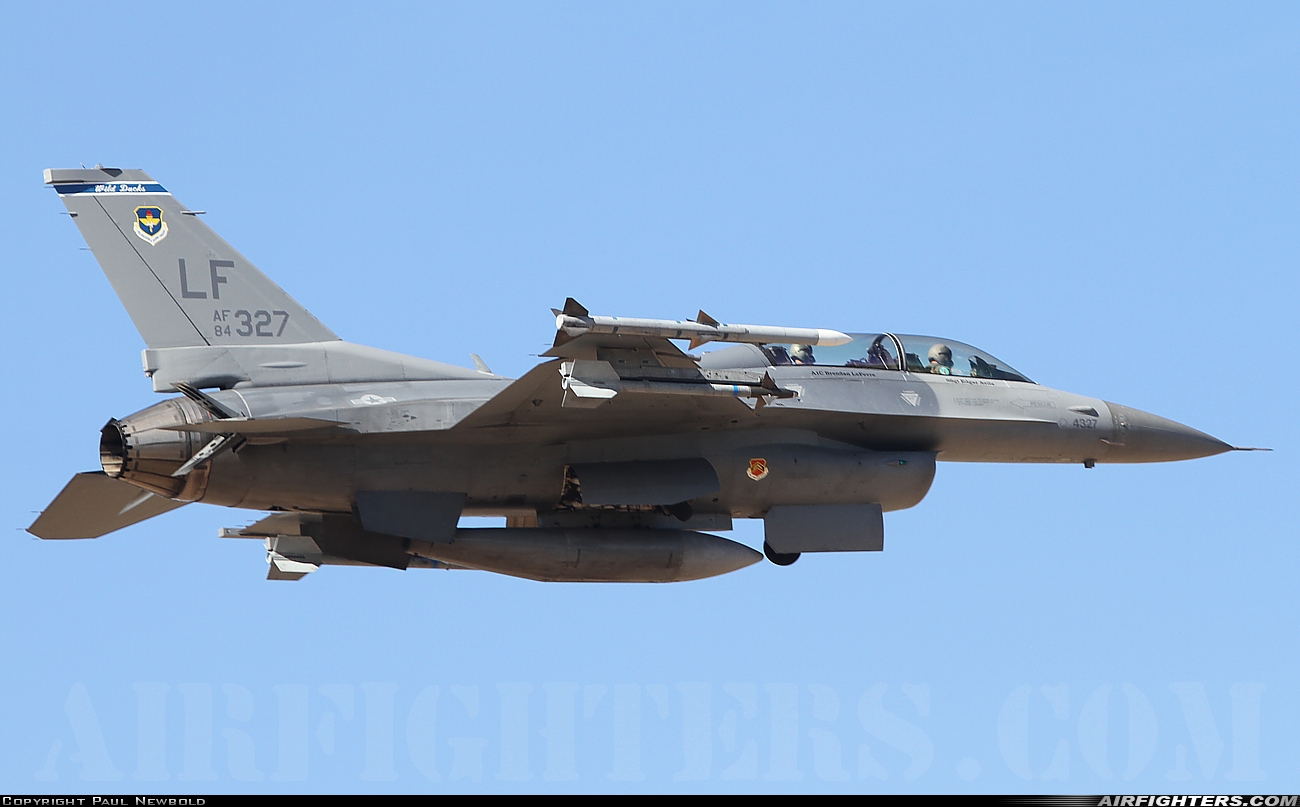 USA - Air Force General Dynamics F-16D Fighting Falcon 84-1327 at Glendale (Phoenix) - Luke AFB (LUF / KLUF), USA