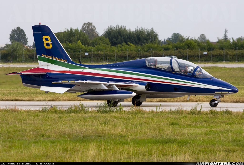 Italy - Air Force Aermacchi MB-339PAN MM54485 at Verona - Villafranca (Valerio Catullo) (VRN / LIPX), Italy