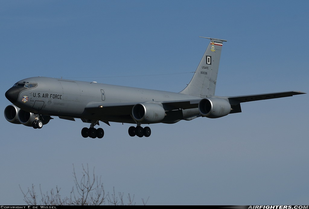 USA - Air Force Boeing KC-135R Stratotanker (717-148) 58-0036 at Mildenhall (MHZ / GXH / EGUN), UK