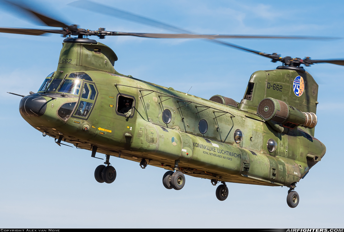 Netherlands - Air Force Boeing Vertol CH-47D Chinook D-662 at Breda - Gilze-Rijen (GLZ / EHGR), Netherlands