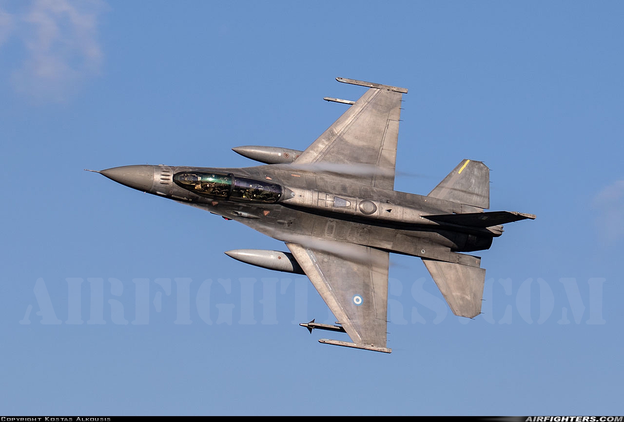 Greece - Air Force General Dynamics F-16D Fighting Falcon 600 at Off-Airport - Larisa, Greece
