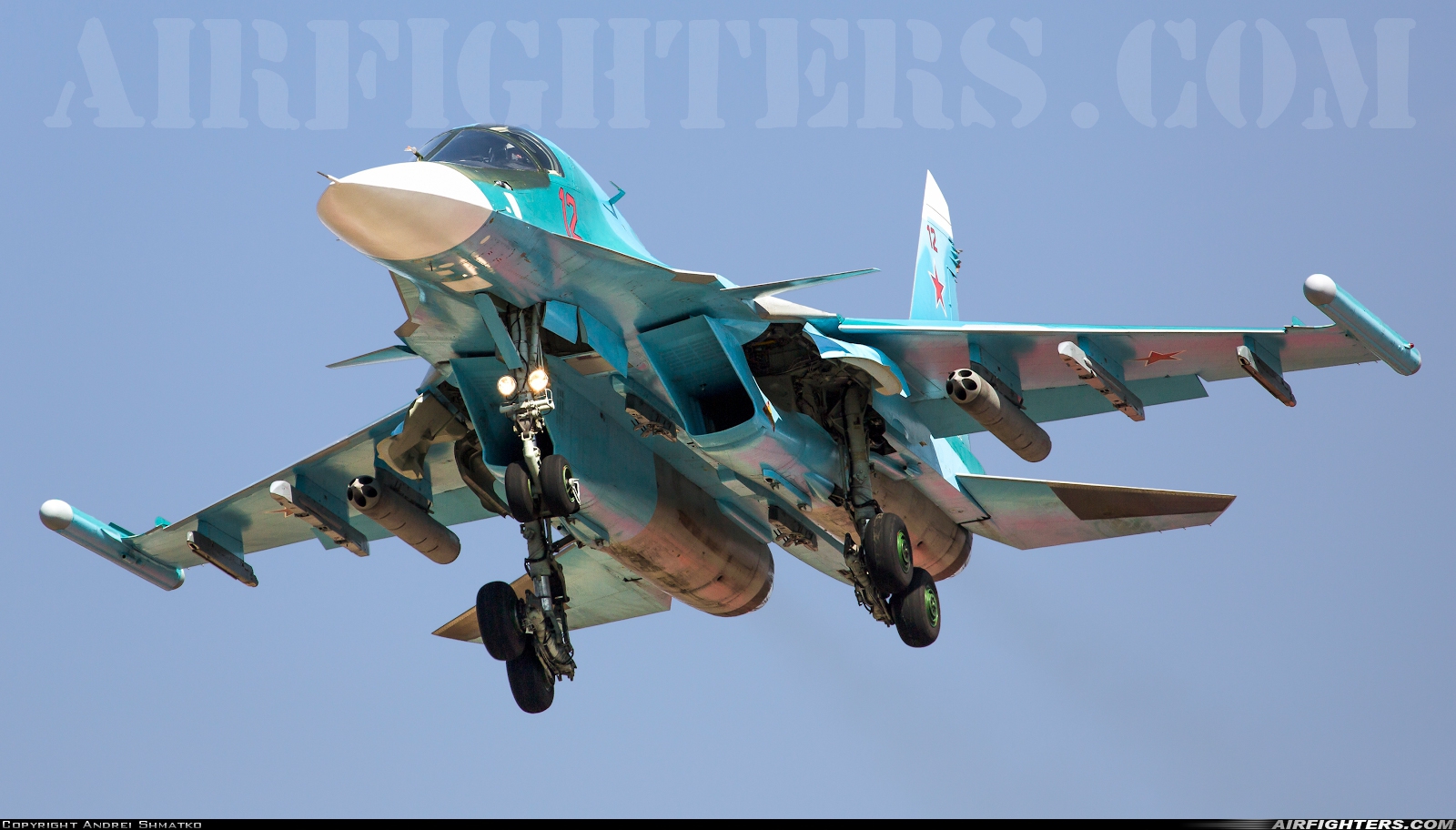 Russia - Air Force Sukhoi Su-34 Fullback RF-81727 at Withheld, Russia