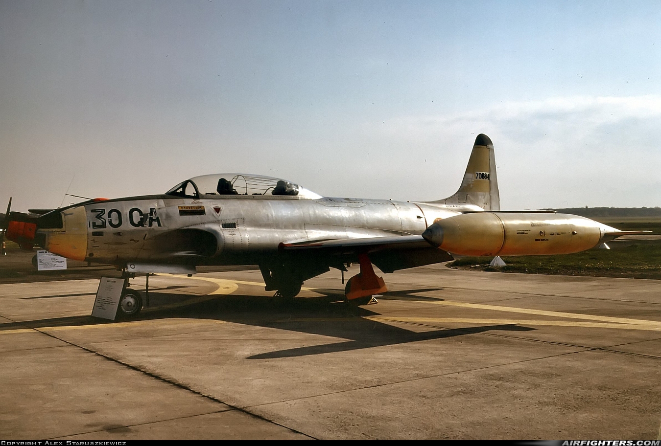 France - Air Force Lockheed T-33A Shooting Star 57-0684 at Reims - Champagne (RHE / LFSR), France