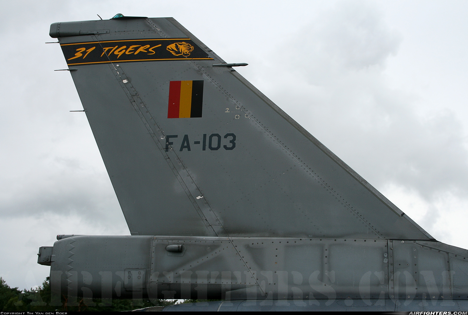 Belgium - Air Force General Dynamics F-16AM Fighting Falcon FA-103 at Landivisiau (LDV / LFRJ), France