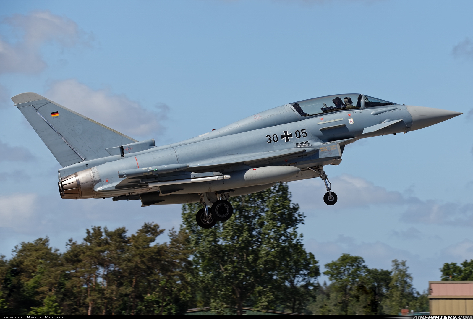 Germany - Air Force Eurofighter EF-2000 Typhoon T 30+05 at Wittmundhafen (Wittmund) (ETNT), Germany