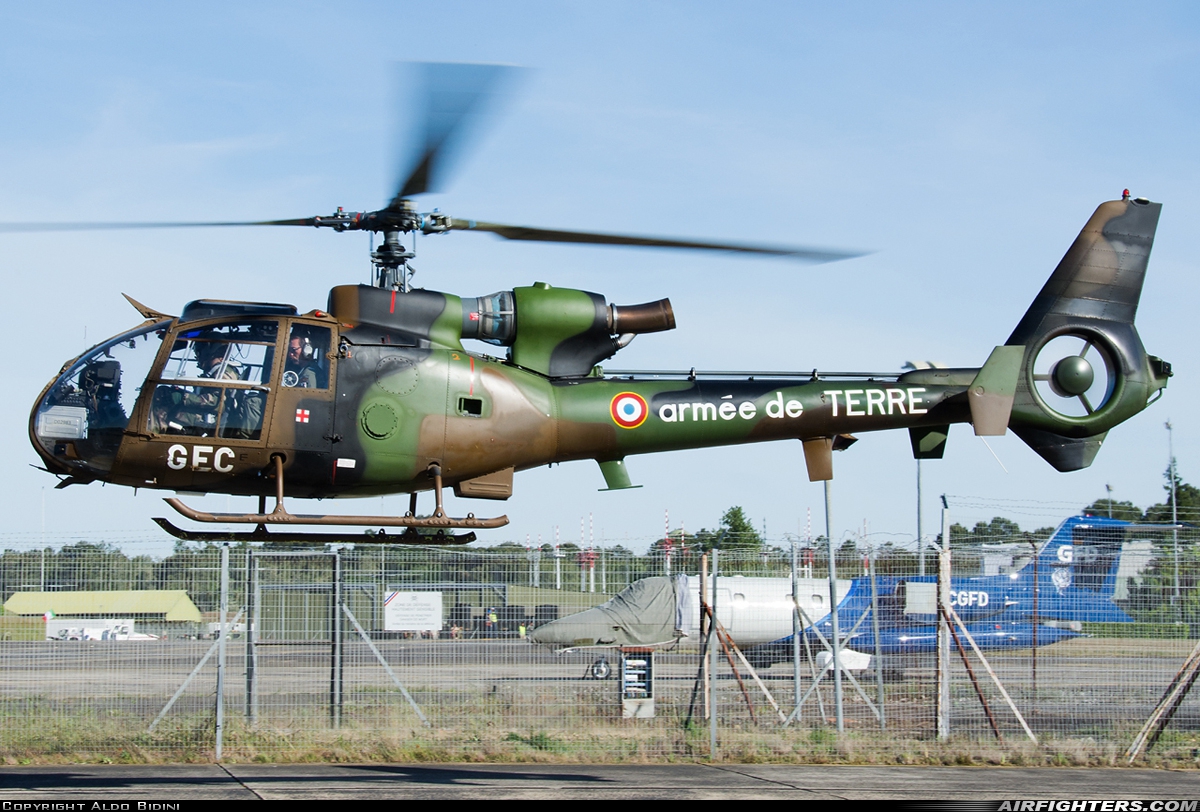 France - Army Aerospatiale SA-342L1 Gazelle 4207 at Mont de Marsan (LFBM), France