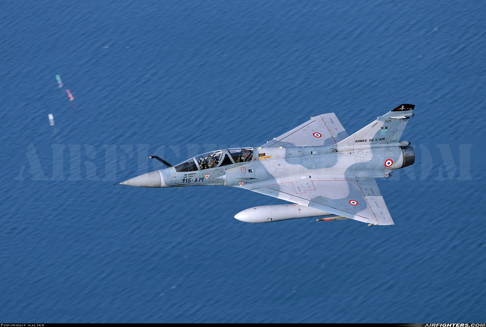 France - Air Force Dassault Mirage 2000B 525 at In Flight, France