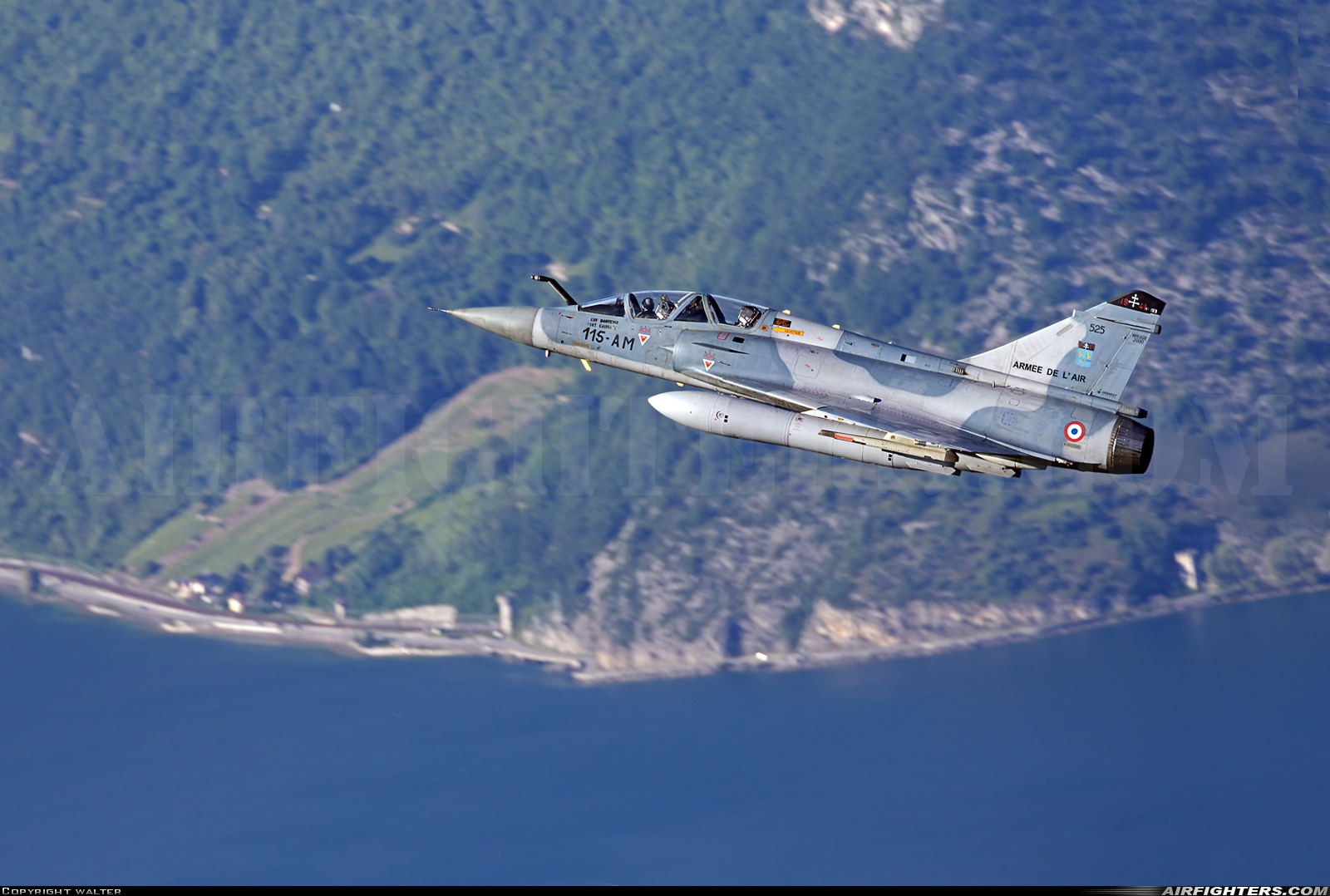 France - Air Force Dassault Mirage 2000B 525 at In Flight, France