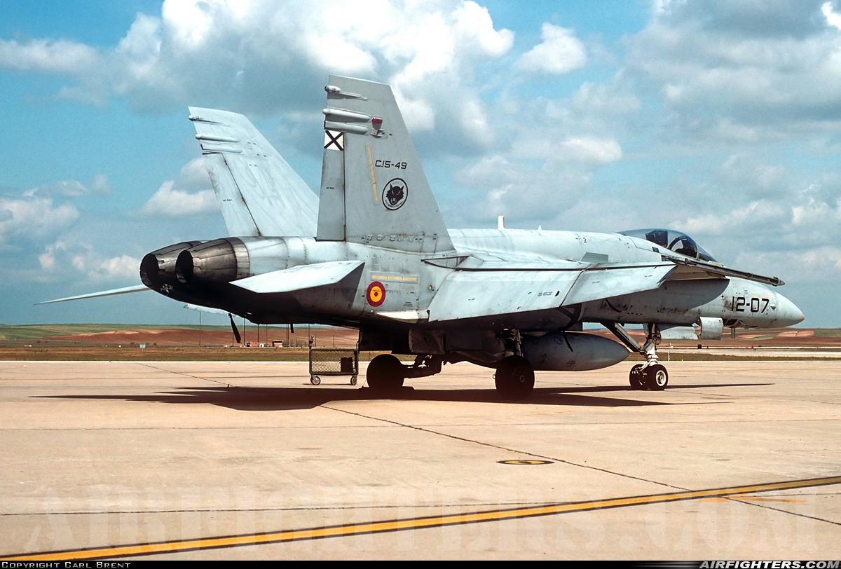Spain - Air Force McDonnell Douglas C-15 Hornet (EF-18A+) C.15-49 at Madrid - Torrejon (TOJ / LETO), Spain