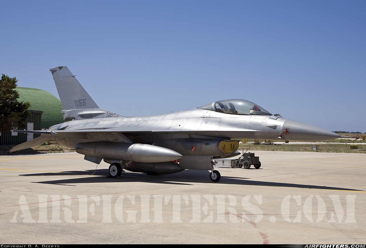 Italy - Air Force General Dynamics F-16A/ADF Fighting Falcon MM7255 at Trapani - Birgi (TPS / LICT), Italy