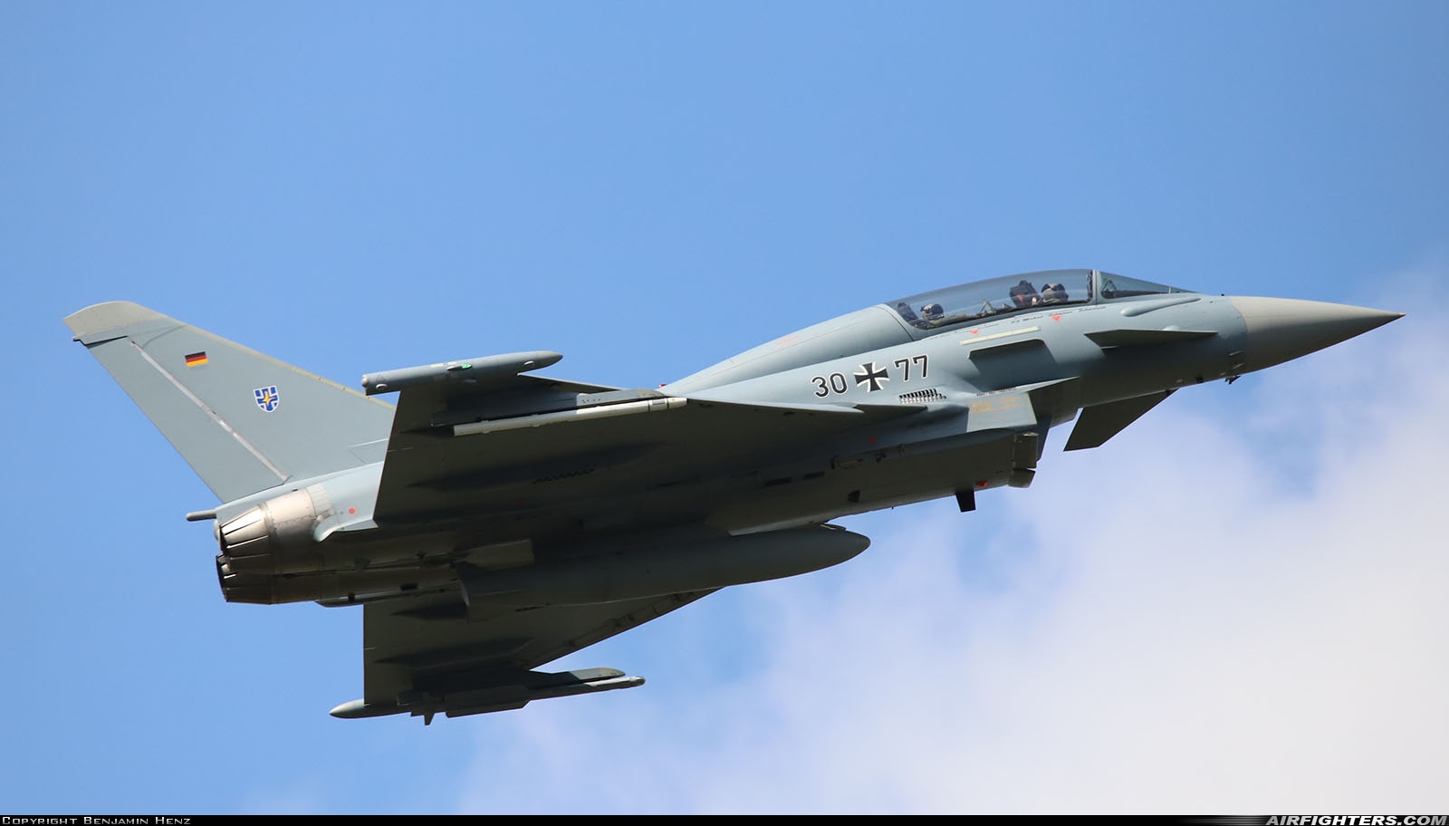 Germany - Air Force Eurofighter EF-2000 Typhoon T 30+77 at Rostock - Laage (RLG / ETNL), Germany