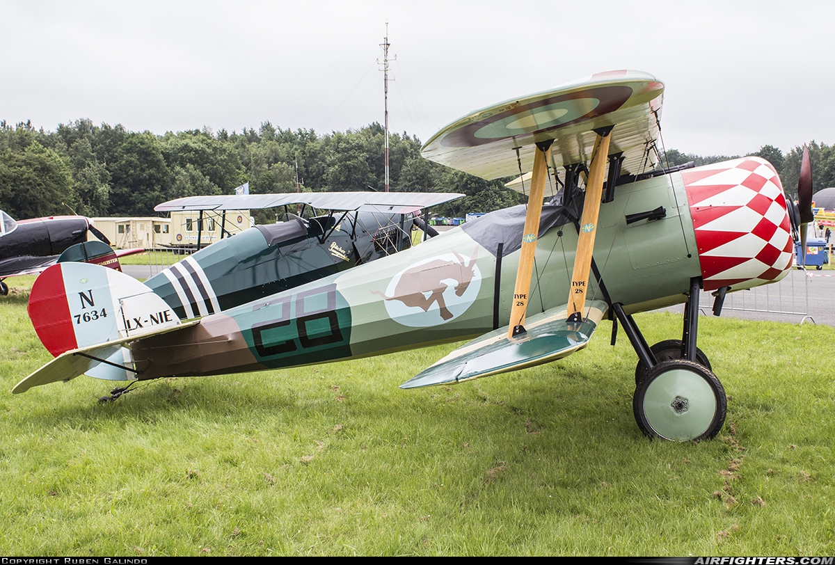 Private Nieuport 28C-1 (Replica) LX-NIE at Florennes (EBFS), Belgium