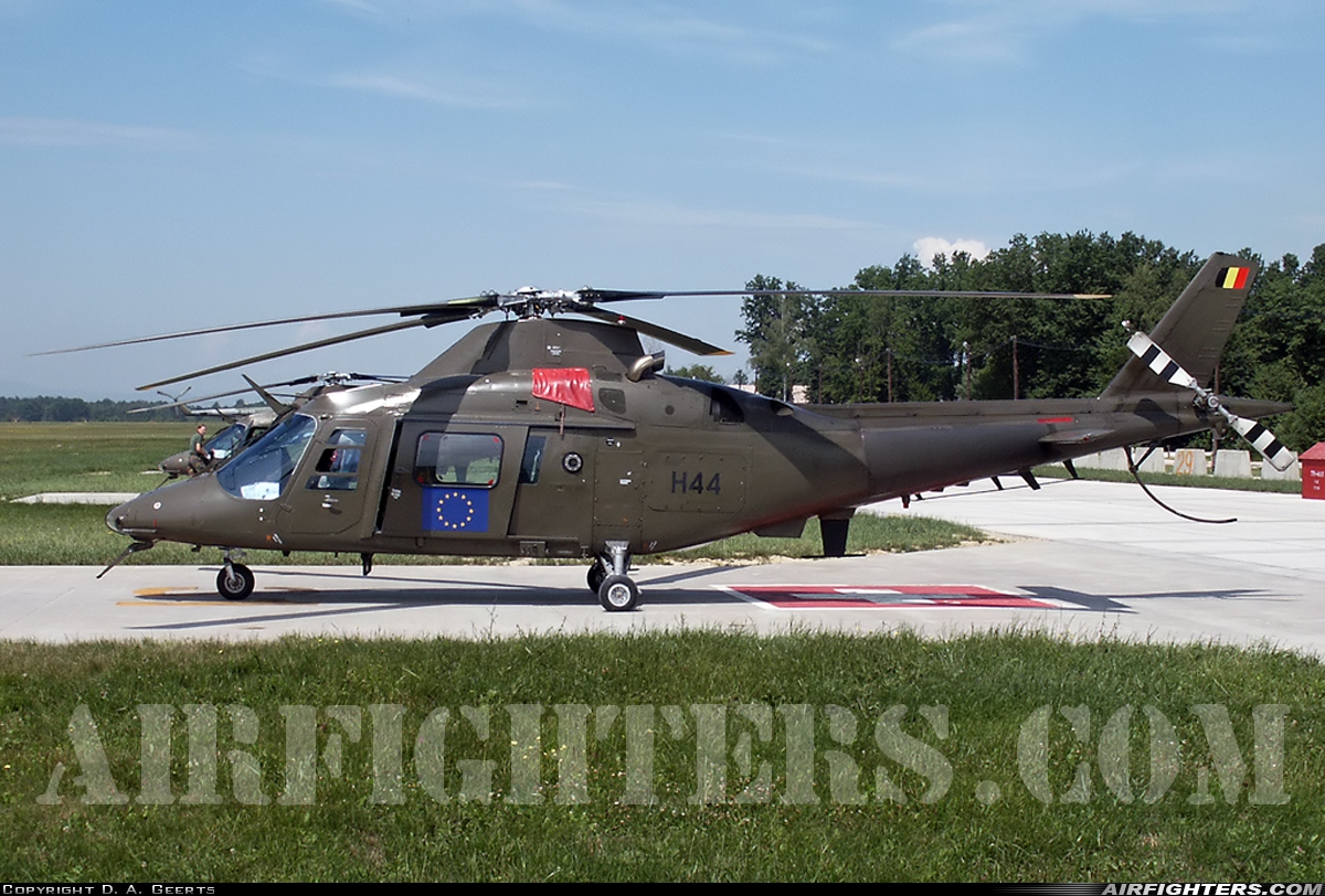 Belgium - Army Agusta A-109HA (A-109BA) H44 at Tuzla (TZL/LQTZ), Bosnia and Herzegovina