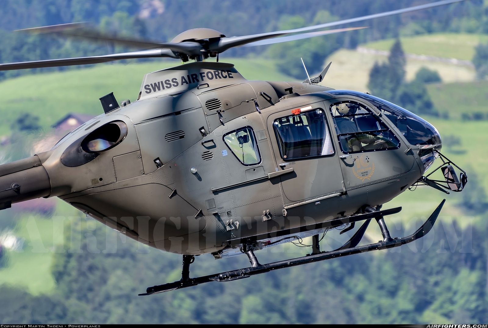 Switzerland - Air Force Eurocopter TH05 (EC-635P2+) T-366 at Alpnach (LSMA), Switzerland