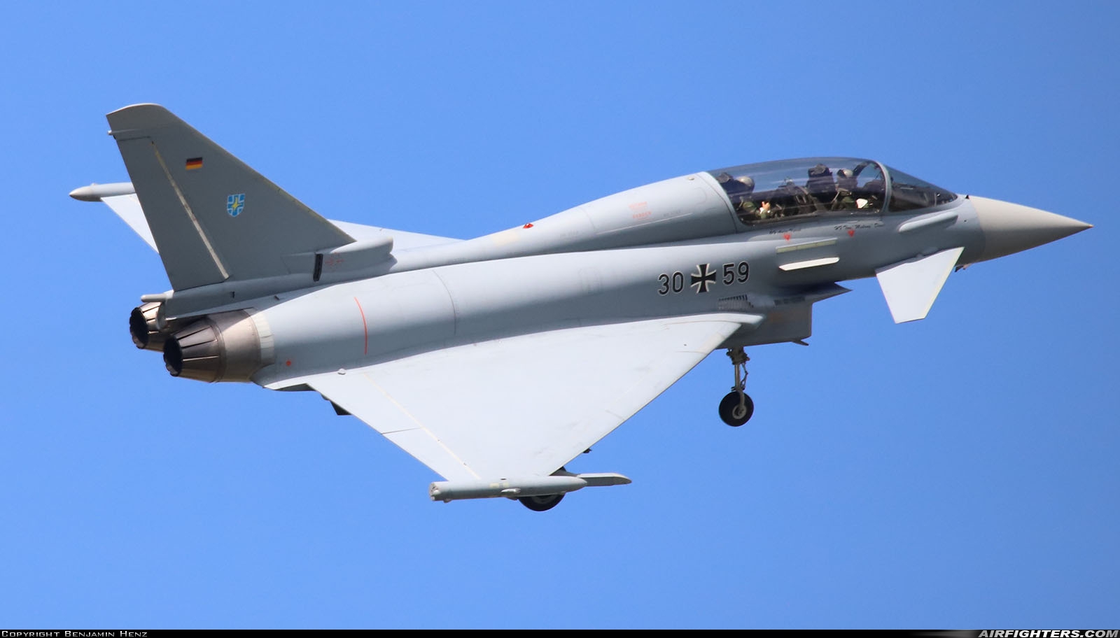 Germany - Air Force Eurofighter EF-2000 Typhoon T 30+59 at Rostock - Laage (RLG / ETNL), Germany