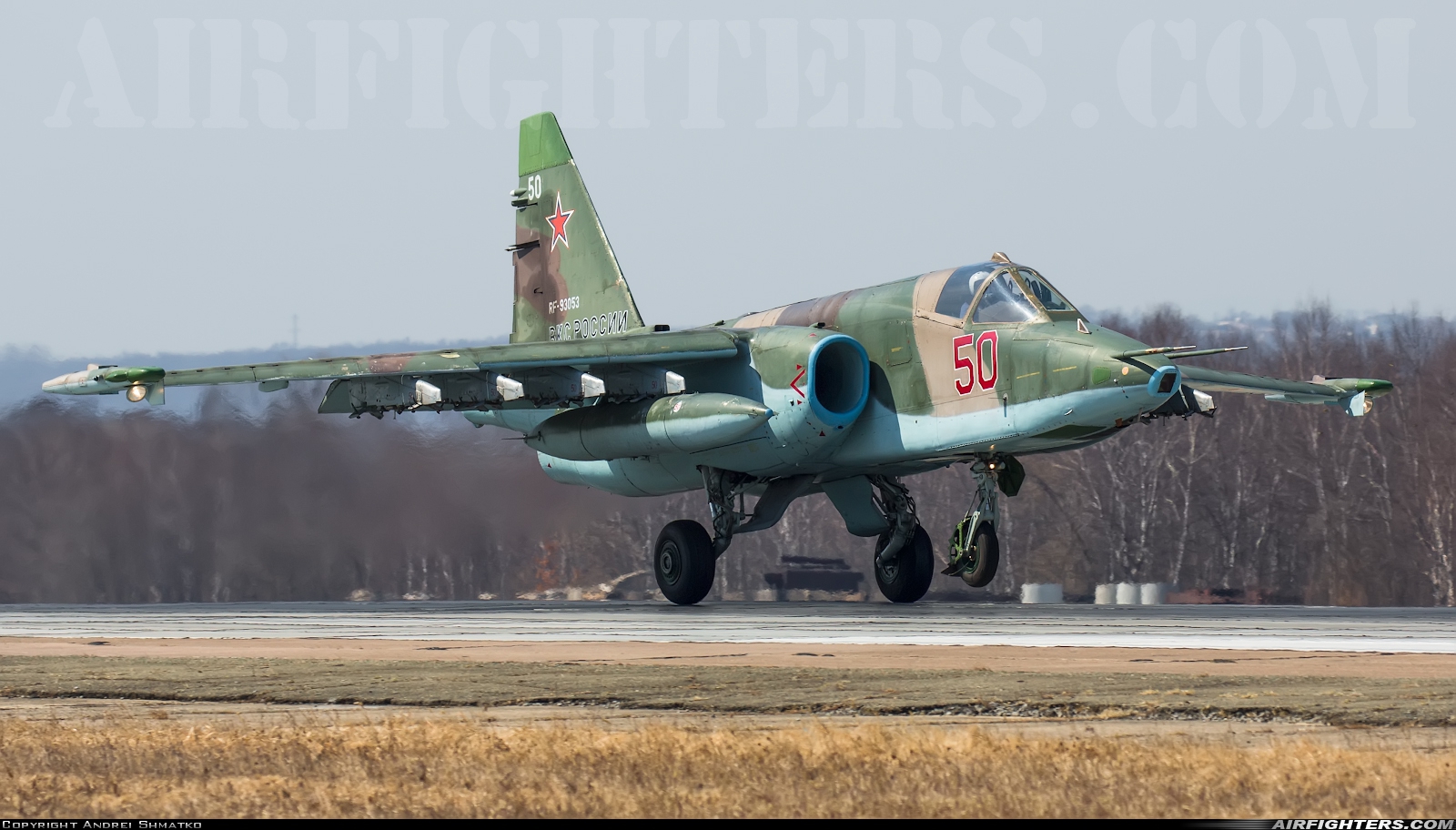 Russia - Air Force Sukhoi Su-25SM RF-93053 at Withheld, Russia