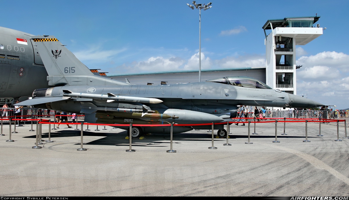 Singapore - Air Force General Dynamics F-16C Fighting Falcon 615 at Changi Air Base-East (WSAC), Singapore