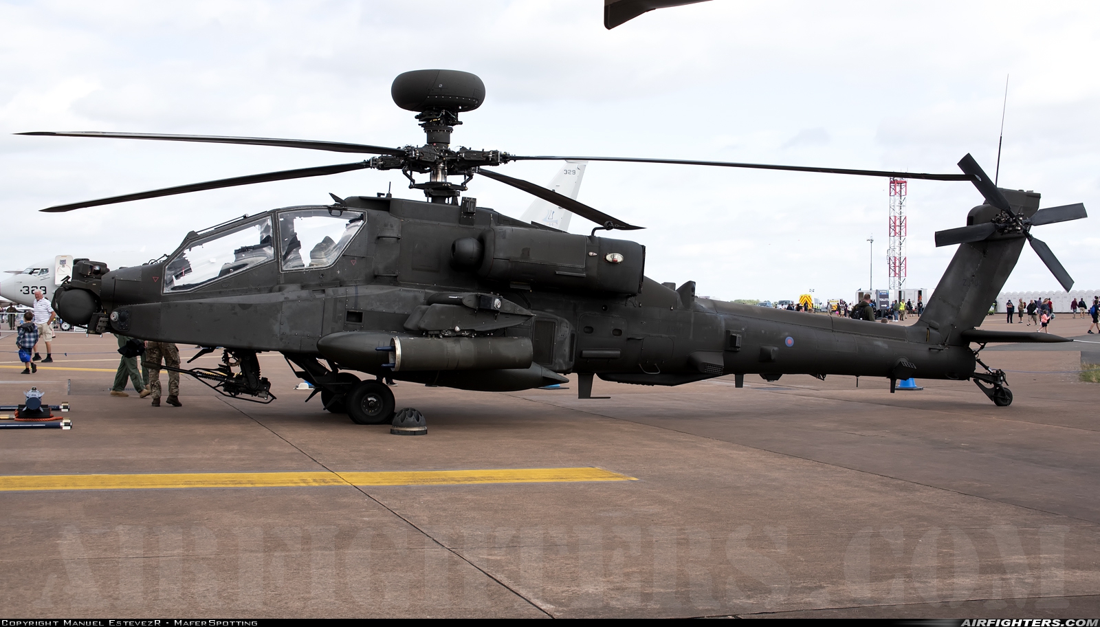 UK - Army Westland Apache AH1 (WAH-64D) ZJ208 at Fairford (FFD / EGVA), UK